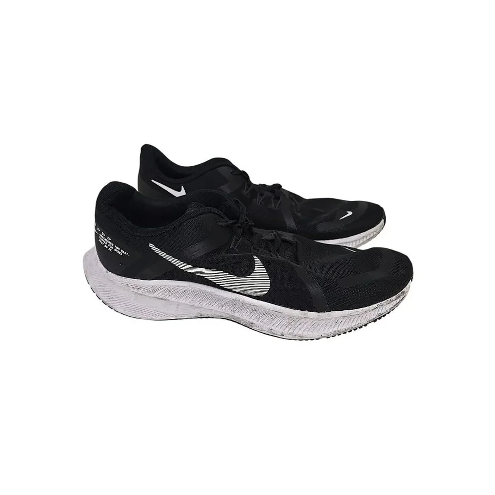 Nike Men's Quest 4 DA1105-006 Running Shoe Black White Size 12M - Picture 2 of 8